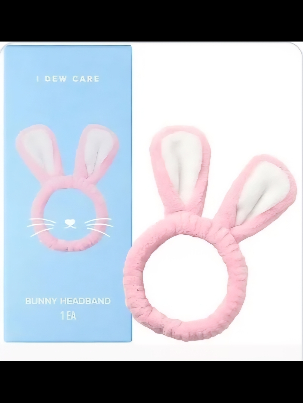 Pink Bunny Ear Headband by I DEW CARE